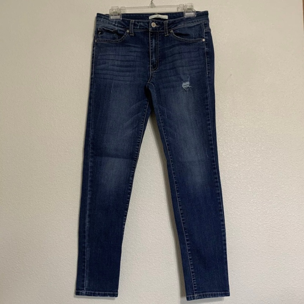 KanCan Skinny Mid Rise Dark Wash Stretch Denim Jeans KC7095D Size 29